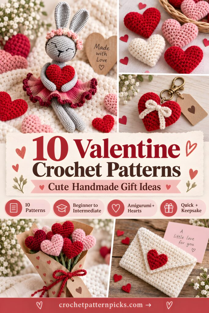 10 Best Valentine Crochet Patterns for Handmade Gifts