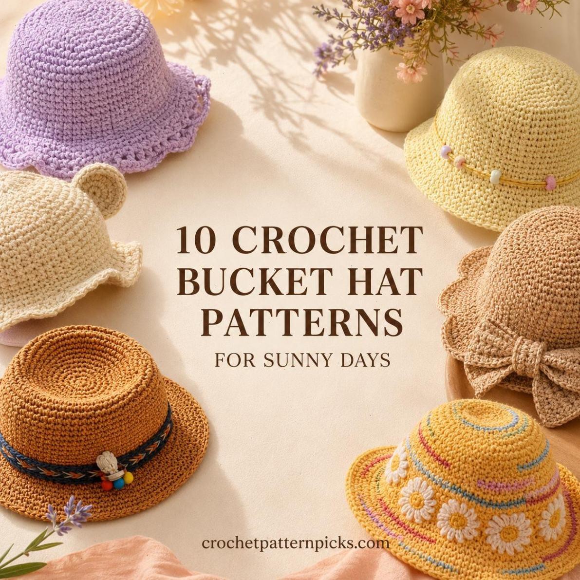 10 Crochet Bucket Hat Patterns for Sunny Days