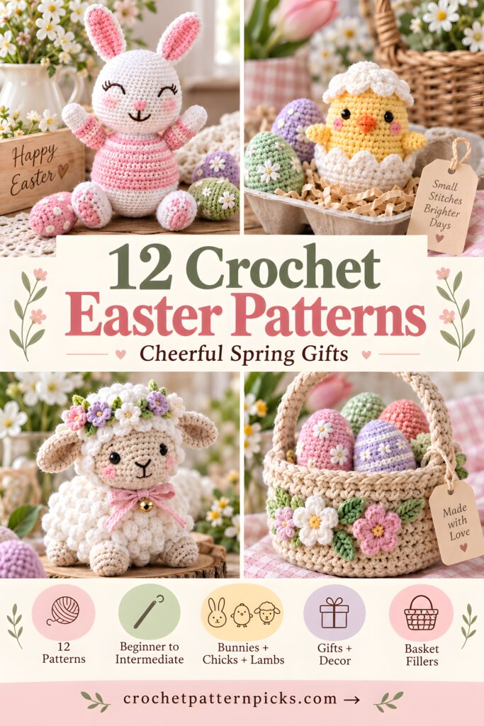 12 Crochet Easter Patterns for Cheerful Spring Projects