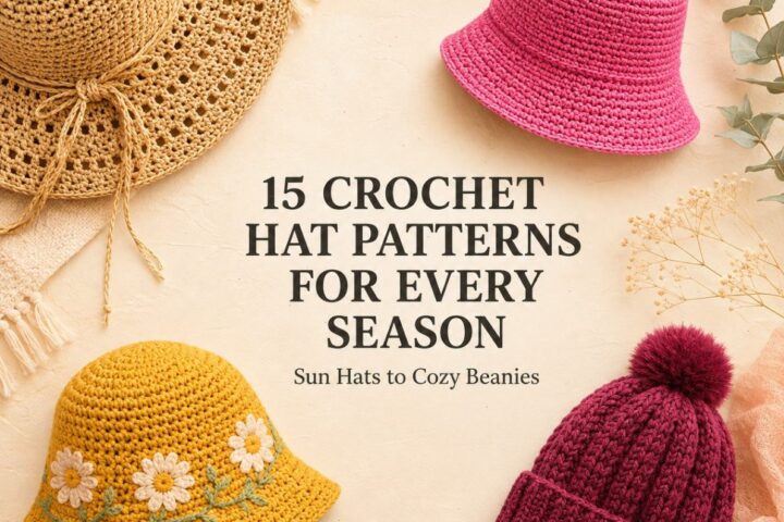 15 Best Crochet Hat Patterns for Every Season