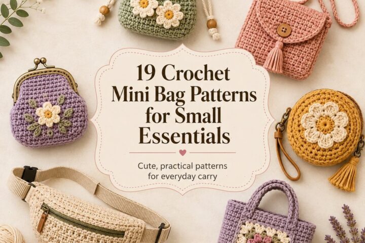 19 Crochet Mini Bag Patterns for Small Essentials