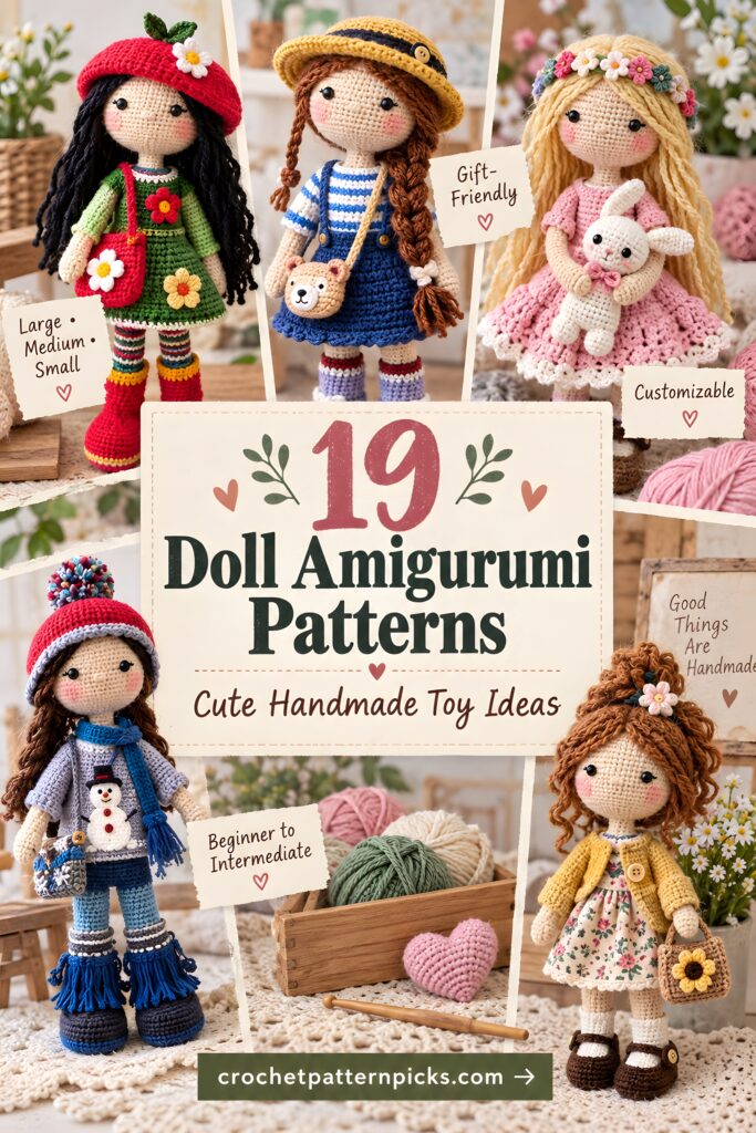 19 Doll Amigurumi Patterns for Handmade Toys