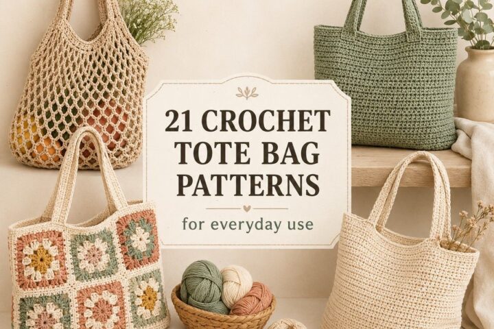 21 Crochet Tote Bags Patterns for Everyday Use