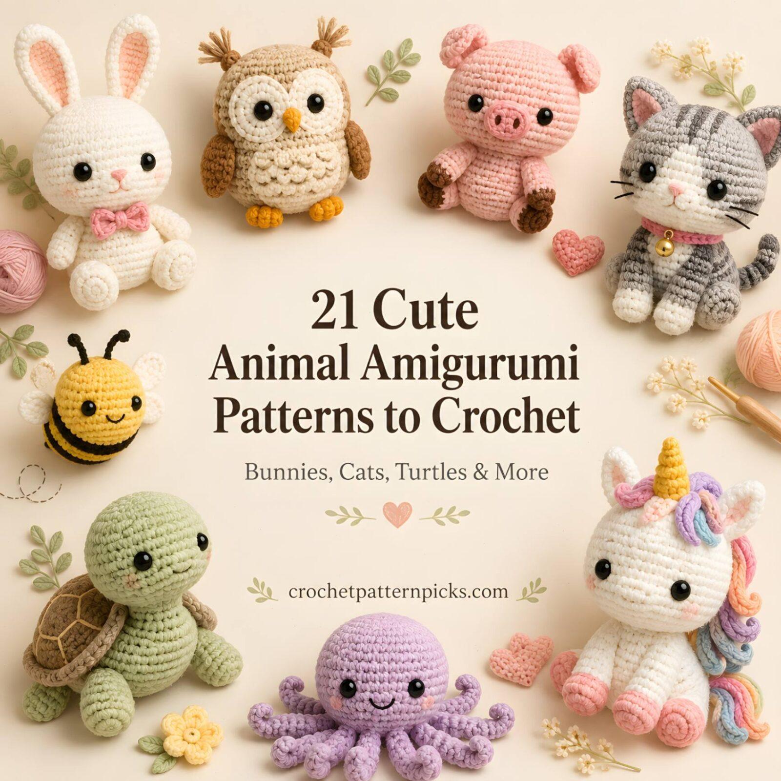 21 Cute Animal Amigurumi Patterns to Crochet