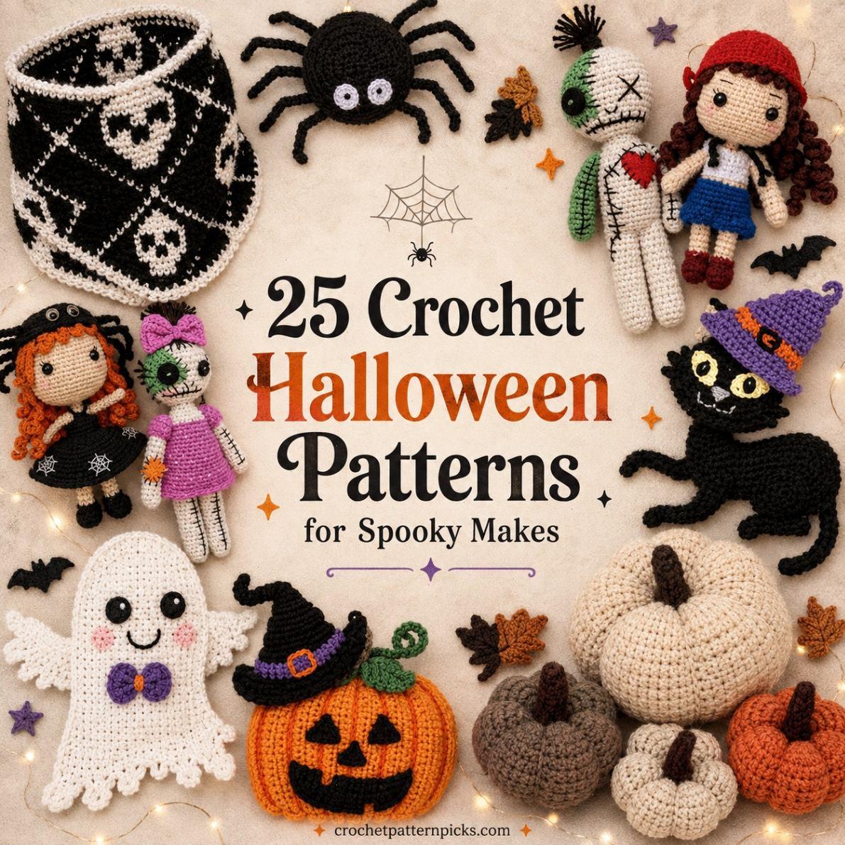 25 Crochet Halloween Patterns for Spooky Makes