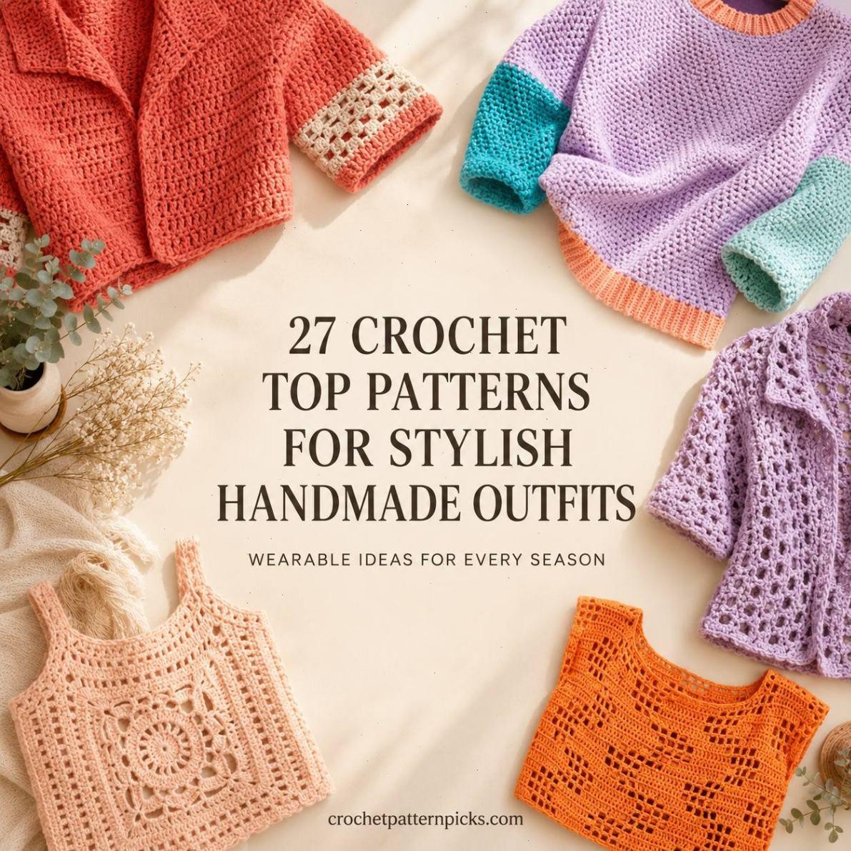 27 Crochet Top Patterns for Stylish Handmade Outfits