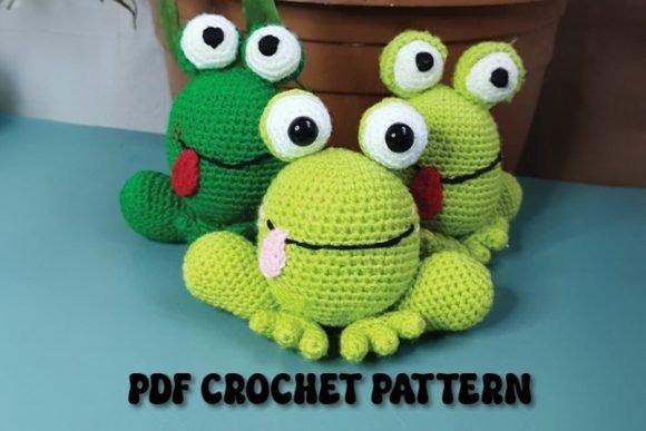 Mini Amigurumi Frogs — mini amigurumi patterns Mini amigurumi patterns featuring tiny crochet frogs in bright colors.