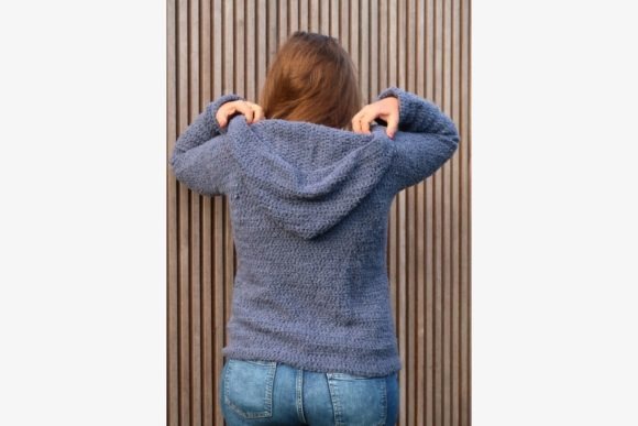 Aria Hoodie Crochet Sweater — crochet sweater patterns Crochet hoodie cardigan with pockets and hood — crochet sweater patterns
