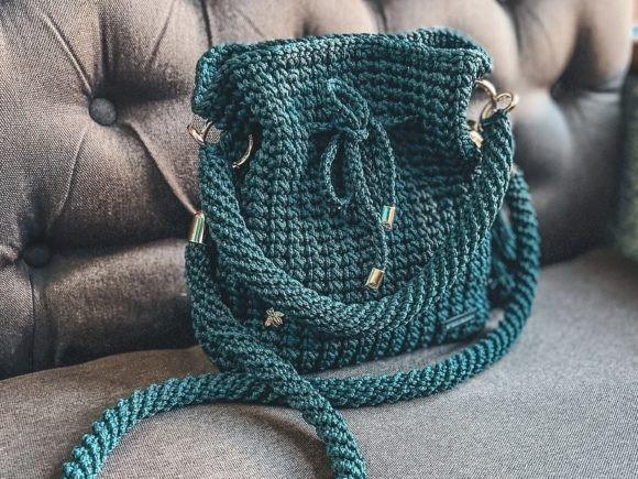 Crochet Crossbody Bag — crochet crossbody bag patterns Crochet crossbody bag with a drawstring closure and long strap. — crochet crossbody bag patterns