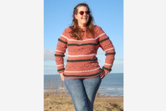 Beads and Bobbles Sweater — crochet sweater patterns Crochet sweater with beads and bobbles in a colorful design. — crochet sweater patterns