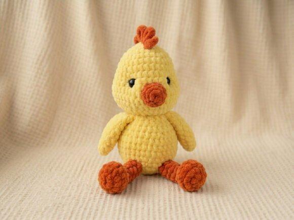 Buttercup Chick Amigurumi — crochet Easter patterns Crochet Buttercup Chick amigurumi in yellow with orange accents — crochet Easter patterns