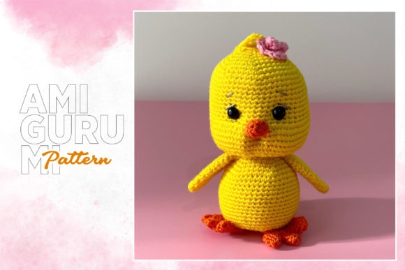 Cute Chick Amigurumi Pattern — amigurumi crochet patterns Cute chick amigurumi crochet pattern in yellow with a flower on its head. — amigurumi crochet patterns