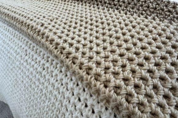 Canyon Blanket Crochet Pattern — cozy crochet blanket patterns Cozy crochet blanket pattern in waffle texture — cozy crochet blanket patterns