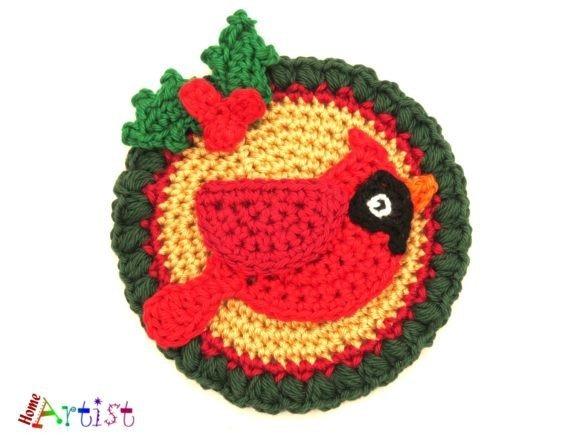 Crochet Christmas Cardinal Ornament — Crochet Christmas Ornaments Patterns Crochet Christmas Ornaments Patterns featuring a cardinal design