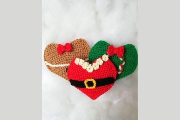 Crochet Christmas Heart Ornaments — Crochet Christmas Ornaments Patterns Crochet Christmas heart ornaments in various colors and designs. — Crochet Christmas Ornaments Patterns