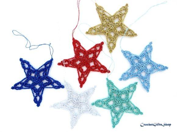 Lace Star Ornaments — Crochet Christmas Ornaments Patterns