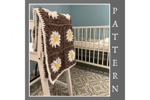 Crochet Granny Square Blanket Patterns Crochet Granny Square Blanket Patterns featuring a plush daisy design.