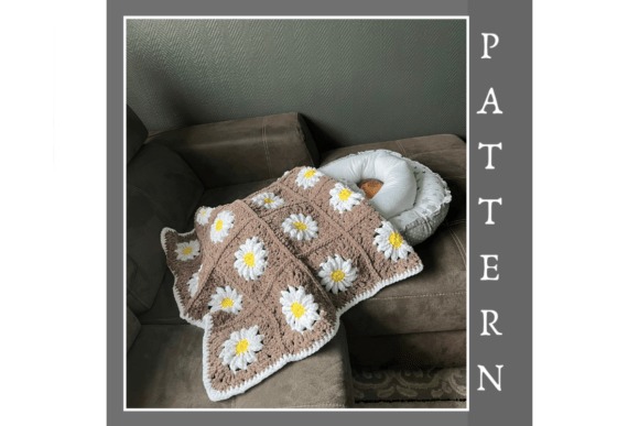 Crochet Baby Plushie Blanket Pattern — Crochet Granny Square Blanket Patterns Crochet Granny Square Blanket with Daisy Squares — Crochet Granny Square Blanket Patterns