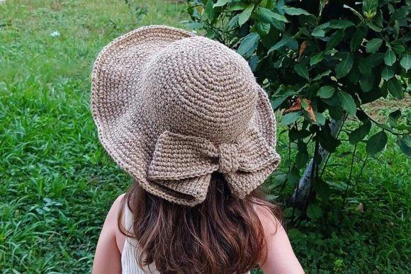 Crochet Coquette Sun Hat — crochet bucket hat patterns Crochet Coquette Sun Hat with bow detail — crochet bucket hat patterns