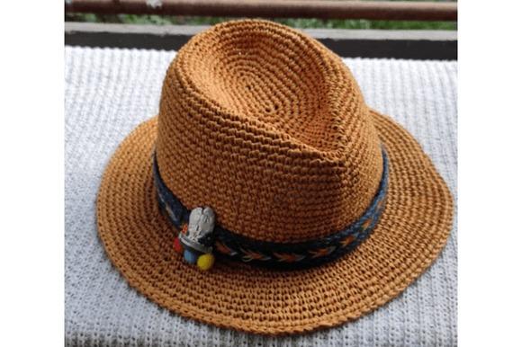 Crochet Cowboy Sun Hat — crochet bucket hat patterns Crochet cowboy sun hat with a decorative band — crochet bucket hat patterns
