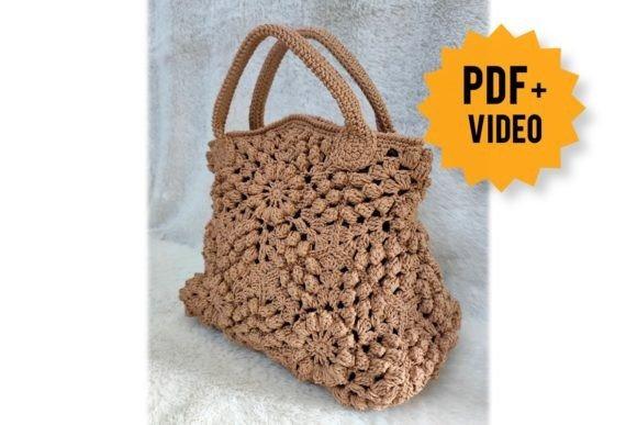 Crochet Ginanita Handbag Pattern — crochet tote bags patterns Crochet Ginanita handbag pattern in a structured design — crochet tote bags patterns