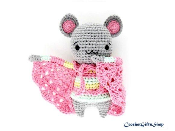Crochet Bat Amigurumi — Crochet Halloween Patterns Crochet Halloween Patterns featuring a bat amigurumi with a pink cape