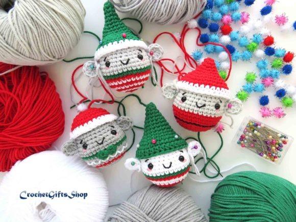 Crochet Christmas Ornaments Patterns Crochet Christmas Ornaments Patterns featuring Nutcracker, gnome, gingerbread man, and mouse.