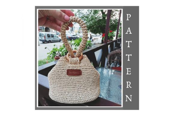 Crochet Raffia Handbag Pattern — Crochet clutch bag patterns Crochet raffia handbag with a unique design — Crochet clutch bag patterns