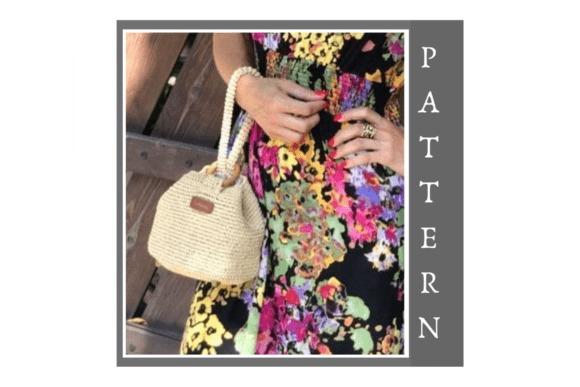 Crochet Raffia Handbag Pattern — Crochet clutch bag patterns Crochet clutch bag pattern featuring a raffia handbag — Crochet clutch bag patterns