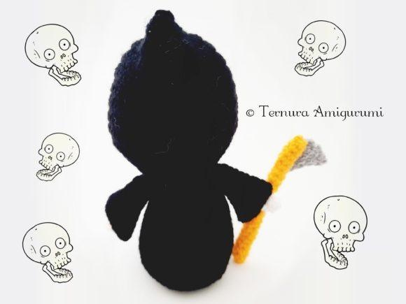 Grim Reaper Crochet Pattern — Crochet Halloween Patterns Crochet Halloween Patterns featuring a Grim Reaper amigurumi character