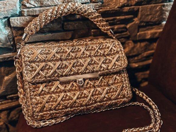 Crochet Crossbody Bag — crochet crossbody bag patterns Crochet crossbody bag with top-handle and strap — crochet crossbody bag patterns