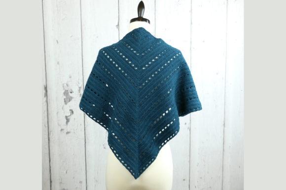 Crofton Shawl Crochet Pattern — crochet shawl patterns Crofton Shawl crochet pattern in teal color — crochet shawl patterns