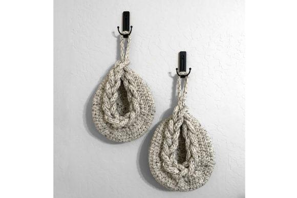 Dewdrop Hanging Basket Crochet Pattern — crochet basket patterns Crochet basket patterns featuring dewdrop hanging baskets.