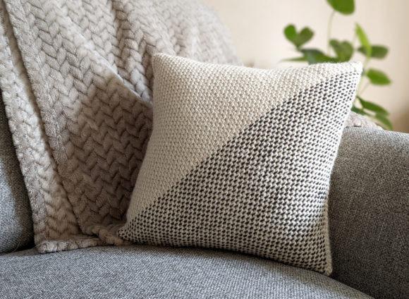 Diametro Throw Pillow — crochet pillow patterns crochet pillow patterns with geometric design