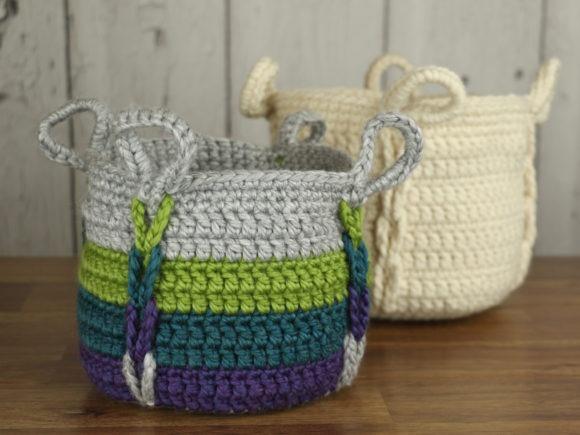 Crochet Basket Patterns crochet basket patterns with integrated handles and braided accents