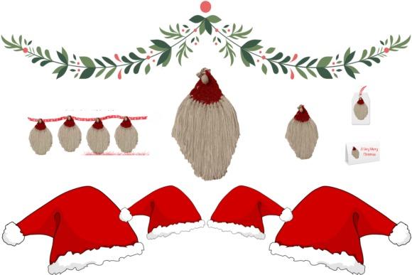 Father Christmas Crochet Pattern — Crochet Christmas Ornaments Patterns Crochet Father Christmas ornament pattern with hanging design and embellishments. — Crochet Christmas Ornaments Patterns