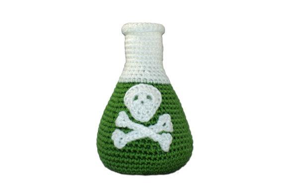 Poison Flask Crochet Pattern — Crochet Halloween Patterns Crochet Halloween Patterns: Poison Flask