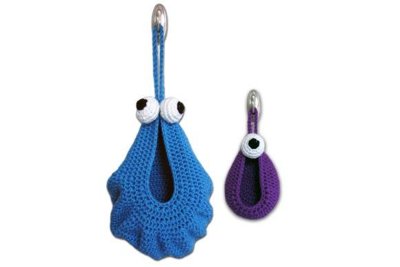 Hanging Monster Basket Crochet Pattern — crochet basket patterns Crochet monster basket for children's storage — crochet basket patterns