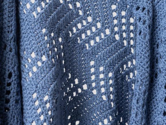 Hillside Blanket Crochet Pattern — cozy crochet blanket patterns cozy crochet blanket patterns featuring a chevron design in blue yarn