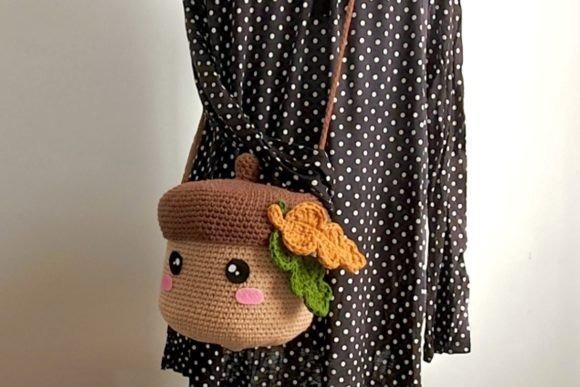 Kawaii Acorn Crochet Bag — crochet tote bags patterns Kawaii acorn crochet bag pattern for everyday use — crochet tote bags patterns