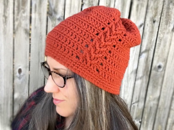 Lincoln Beanie Crochet Pattern — crochet hat patterns for every season Lincoln Beanie crochet hat pattern with cable motif — crochet hat patterns for every season