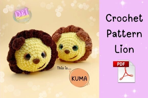 Cute Amigurumi Lion Pattern — cute amigurumi patterns Cute amigurumi lion crochet pattern featuring two smiling lions. — cute amigurumi patterns