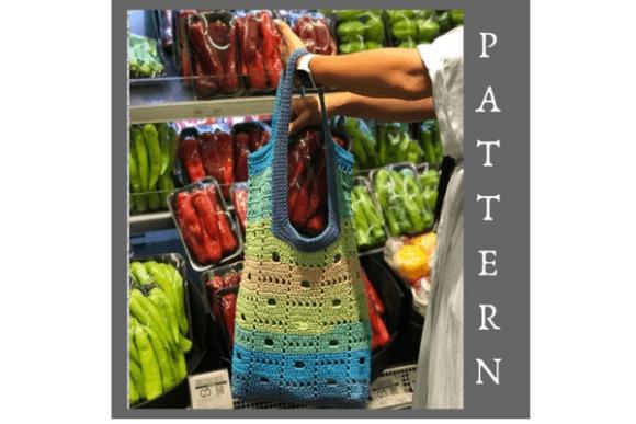 Crochet Tote Bag Pattern — crochet tote bags patterns Crochet tote bag pattern in a grocery setting — crochet tote bags patterns