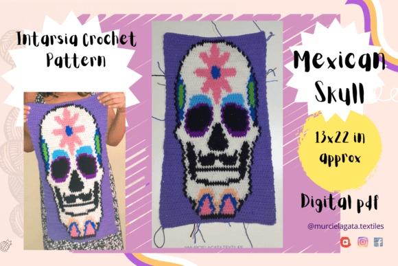 Mexican Skull Crochet Pattern — Crochet Halloween Patterns Crochet pattern featuring a Mexican skull design in vibrant colors. — Crochet Halloween Patterns