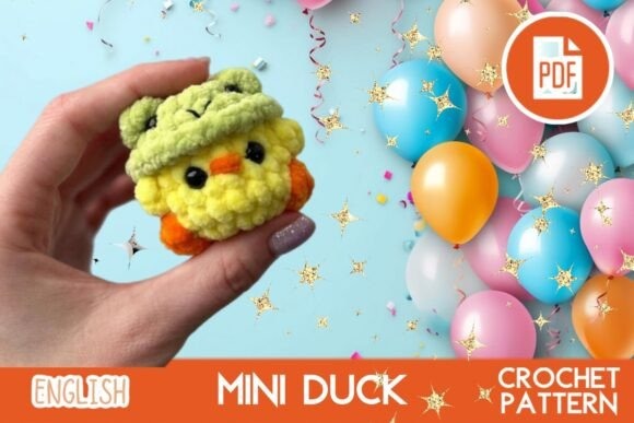 Mini Duck Crochet Pattern — mini amigurumi patterns Mini amigurumi patterns featuring a cheerful mini duck.