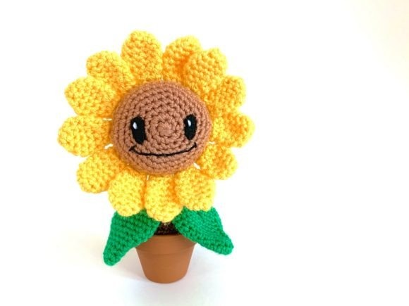 Mini Happy Sunflower — mini amigurumi patterns Mini Happy Sunflower amigurumi crochet pattern — mini amigurumi patterns