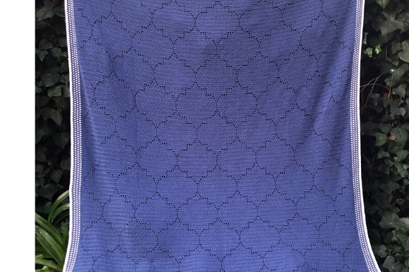 Moroccan Impressions Afghan — mosaic crochet blanket patterns Mosaic crochet blanket pattern in blue with geometric design — mosaic crochet blanket patterns