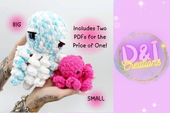 Octopus Crochet Pattern — amigurumi crochet patterns Amigurumi crochet patterns featuring a small and large octopus.