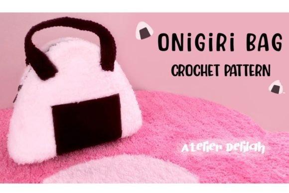 Onigiri Bag Crochet Pattern — crochet tote bags patterns Onigiri bag crochet pattern featuring a playful triangular design. — crochet tote bags patterns