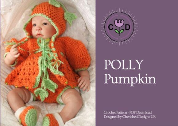 Polly Pumpkin Crochet Pattern — Crochet Halloween Patterns Crochet Halloween Patterns featuring Polly Pumpkin design